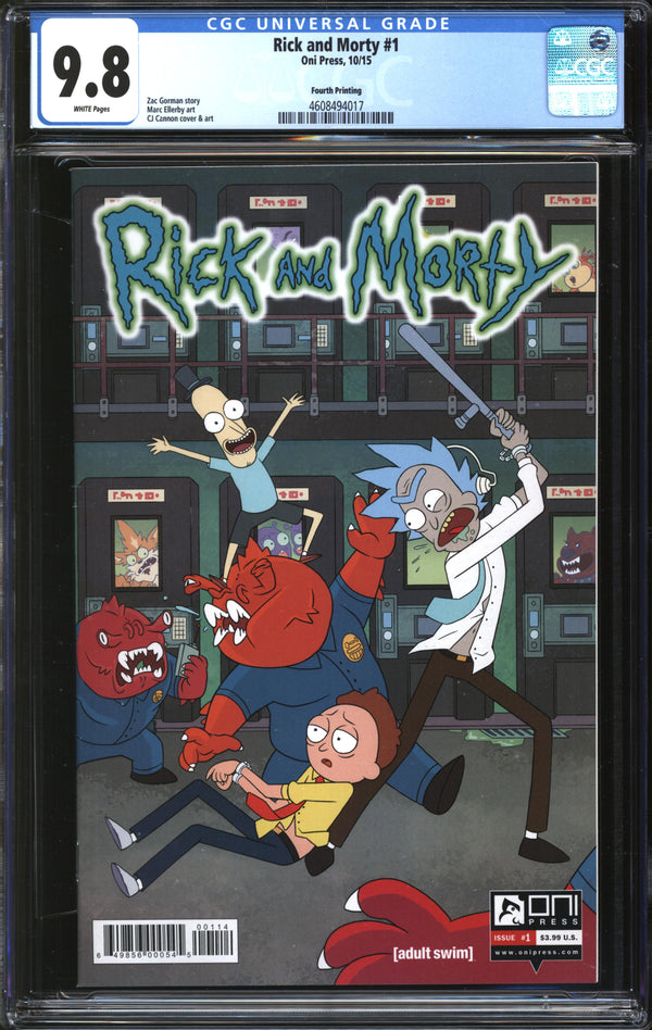 Rick And Morty (2015) # 1 Fourth Printing CGC 9.8 NM/MT