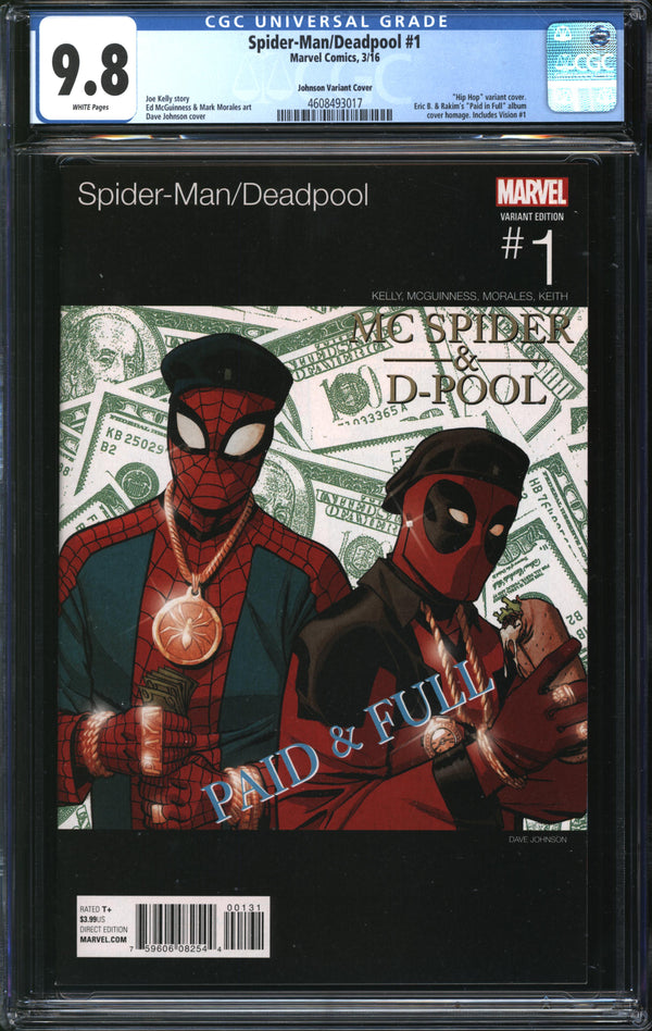 Spider-Man/Deadpool (2016) #1 Hip Hop Variant CGC 9.8 NM/MT