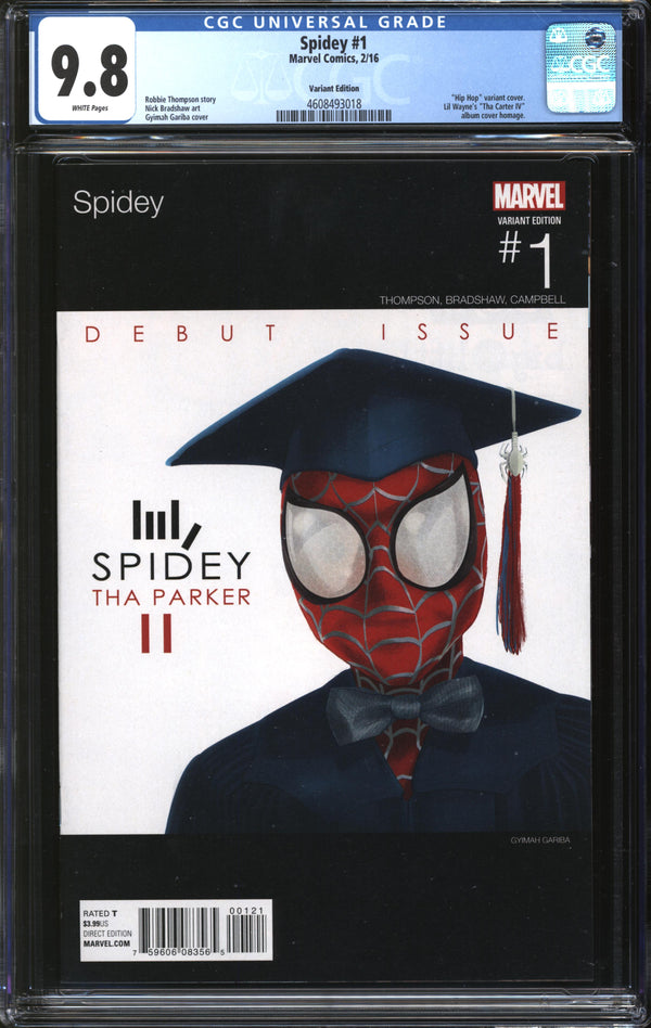 Spidey (2016) #1 Hip Hop Variant CGC 9.8 NM/MT