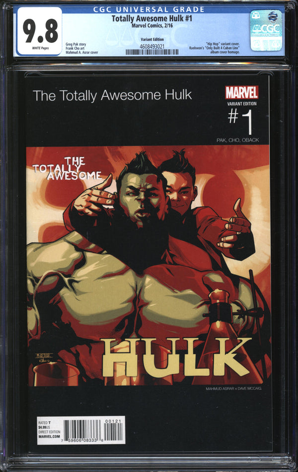 Totally Awesome Hulk (2016) #1 Hip Hop Variant CGC 9.8 NM/MT