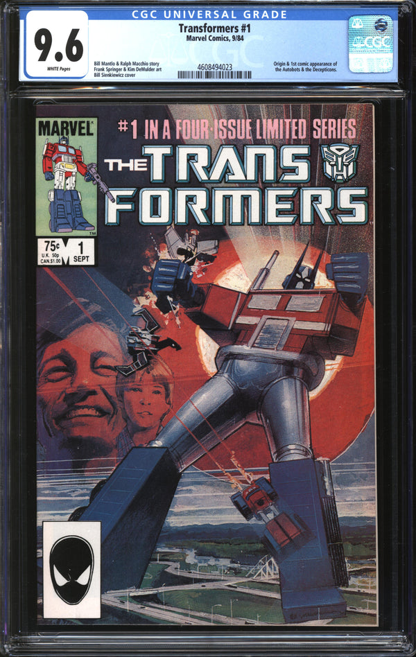 Transformers (1984) # 1 CGC 9.6 NM+