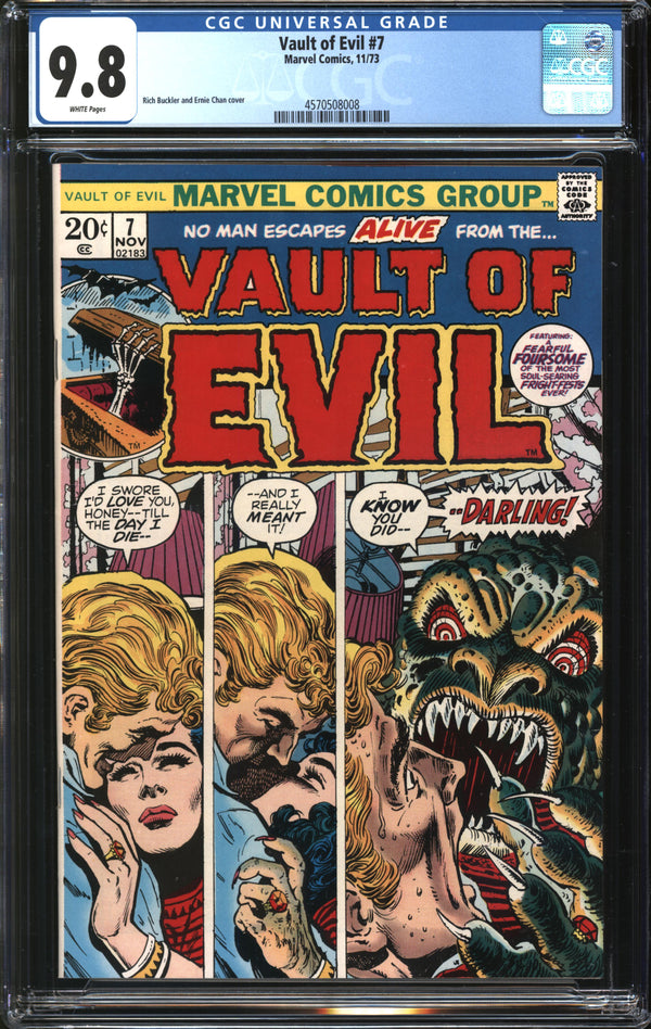 Vault Of Evil (1973) # 7 CGC 9.8 NM/MT