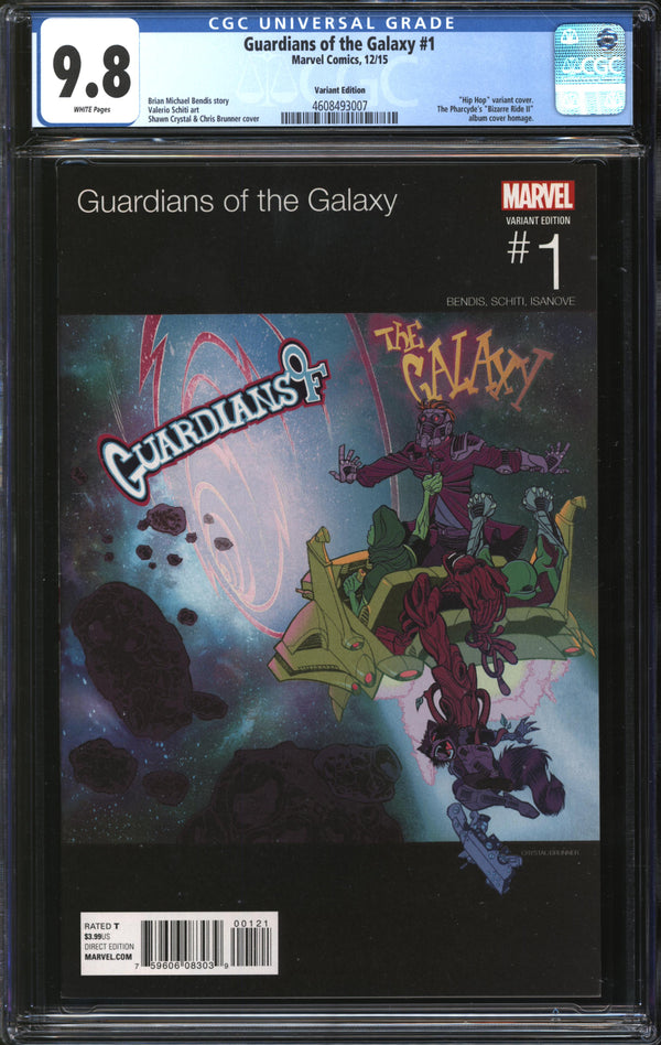 Guardians Of The Galaxy (2015) #1 Hip Hop Variant CGC 9.8 NM/MT
