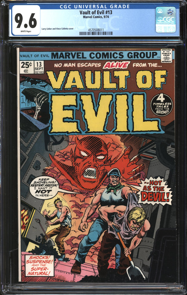 Vault Of Evil (1973) #13 CGC 9.6 NM+