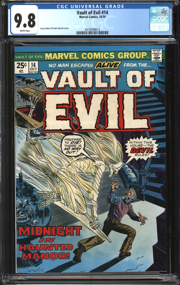 Vault Of Evil (1973) #14 CGC 9.8 NM/MT