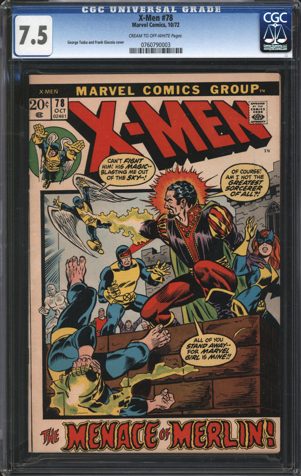 X-Men (1963) # 78 CGC 7.5 VF-