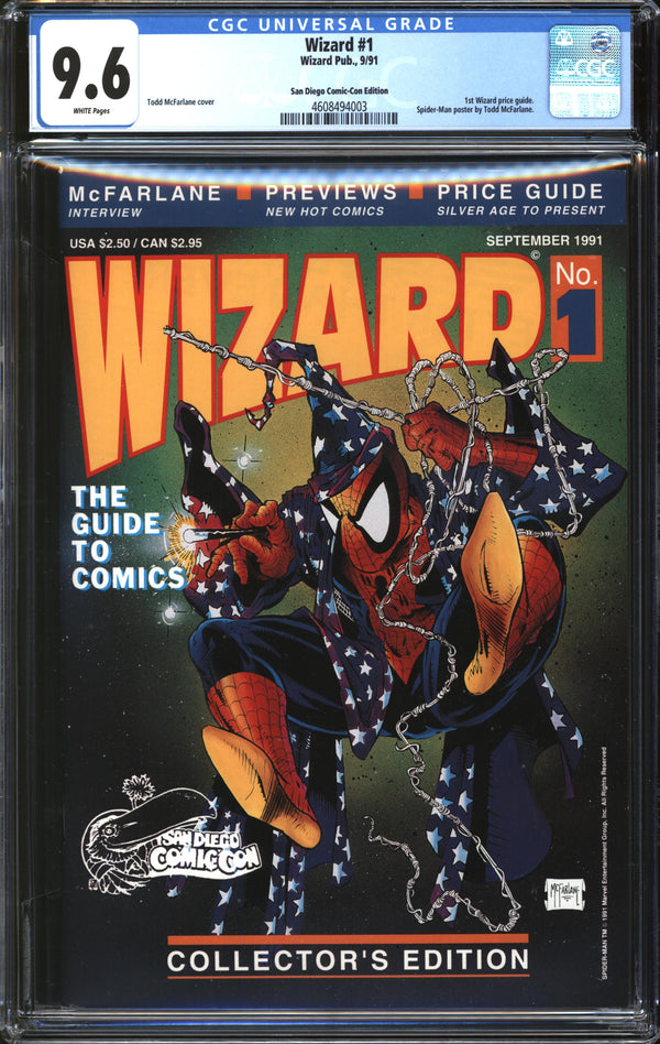Wizard (1991) #1 San Diego Comic-Con Edition CGC 9.6 NM+
