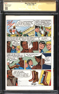New Teen Titans (1980) #2 CGC Signature Series 9.6 NM+ Signed George Perez & Marv Wolfman
