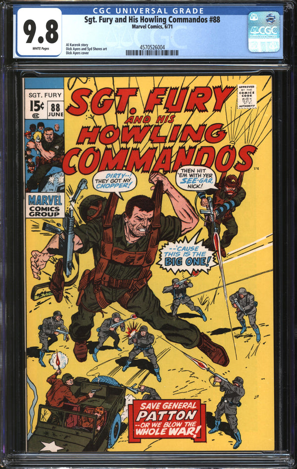 Sgt. Fury And His Howling Commandos (1963) # 88 CGC 9.8 NM/MT