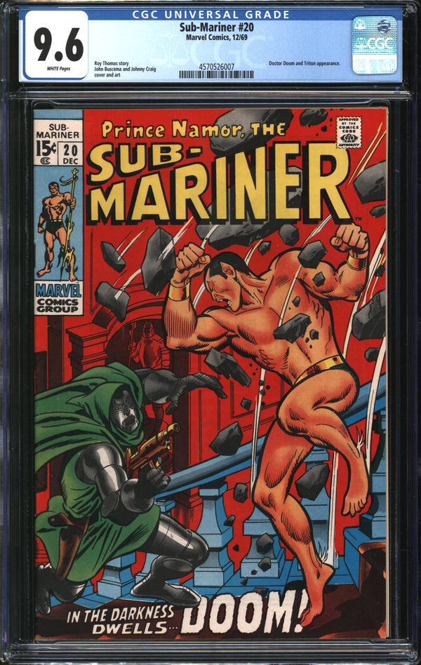 Sub-Mariner (1968) #20 CGC 9.6 NM+