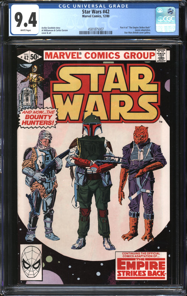 Star Wars (1977) #42 CGC 9.4 NM