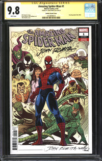 Amazing Spider-Man (2018) #1 John Romita Variant CGC Signature Series 9.8 NM/MT Signed John Romita