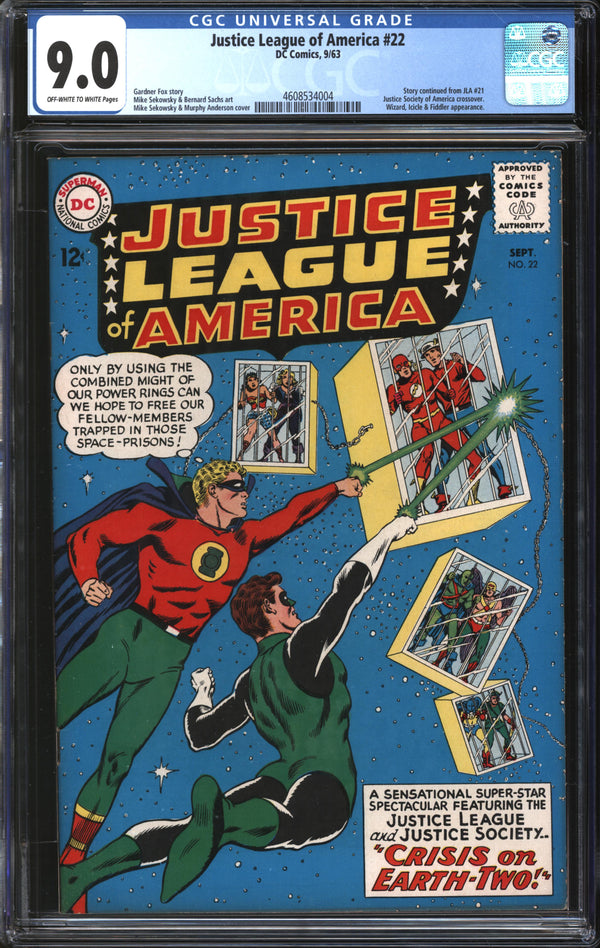 Justice League Of America (1960) #22 CGC 9.0 VF/NM