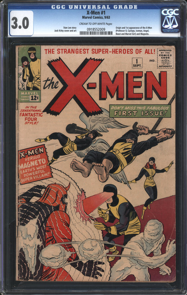 X-Men (1963) #  1 CGC 3.0 GD/VG