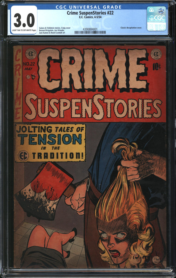 Crime SuspenStories (1950) #22 CGC 3.0 GD/VG