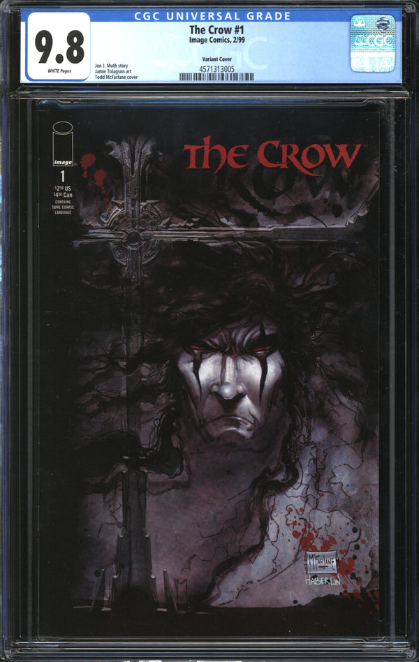 Crow, The (1999) #1 Todd McFarlane Variant CGC 9.8 NM/MT