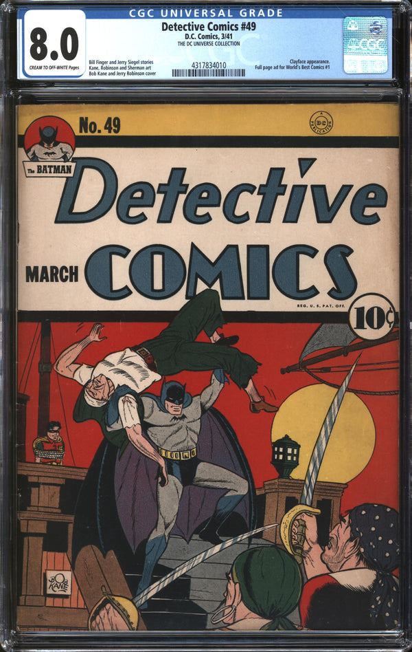 Detective Comics (1937) # 49 CGC 8.0 VF