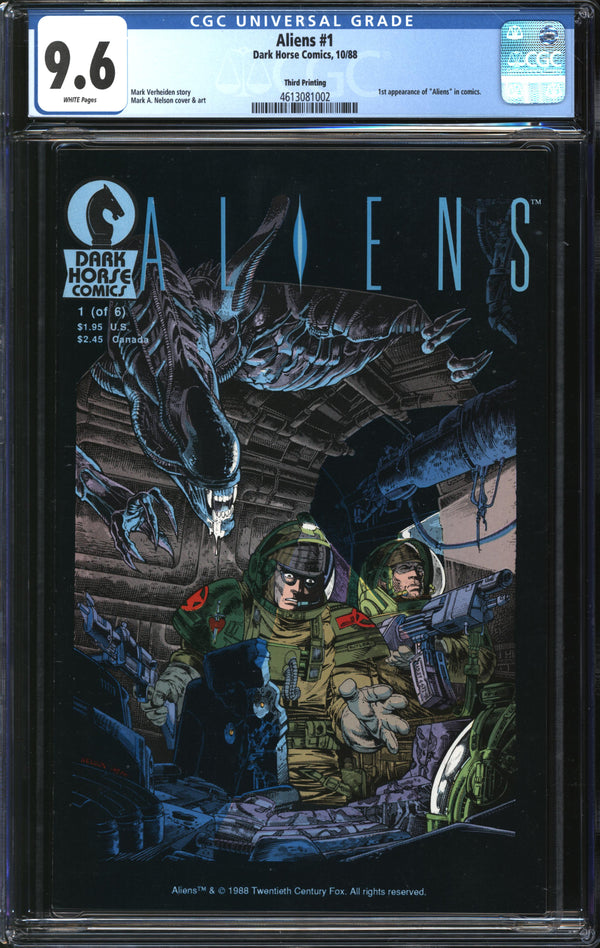 Aliens (1988) #1 Third Printing CGC 9.6 NM+