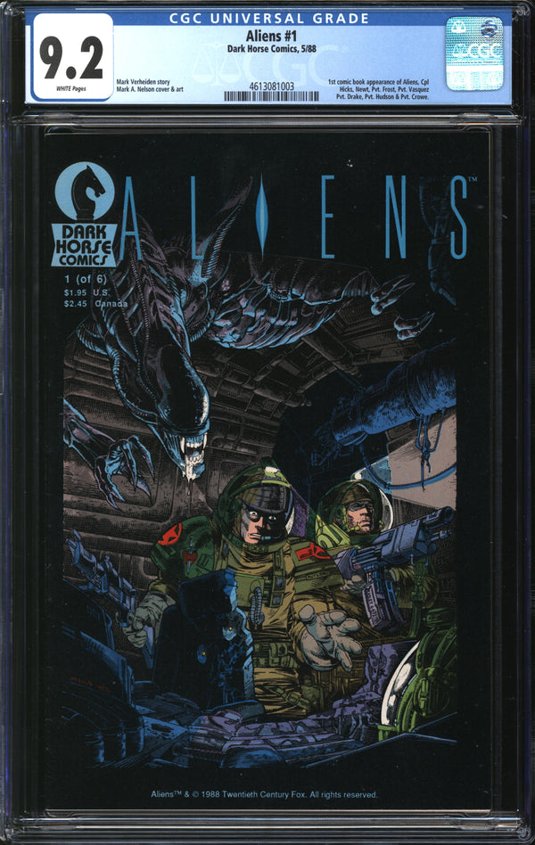 Aliens (1988) #1 CGC 9.2 NM-