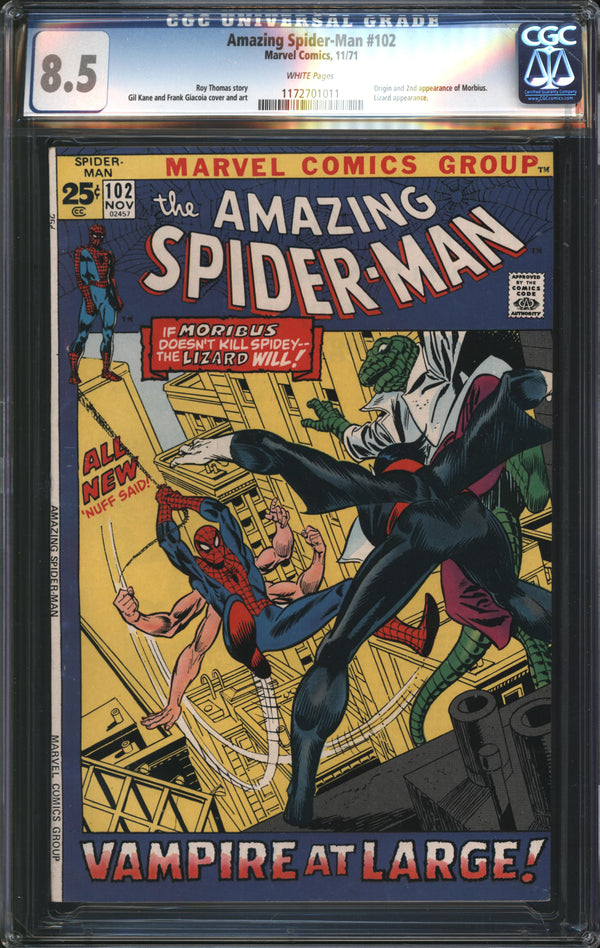 Amazing Spider-Man (1963) #102 CGC 8.5 VF+