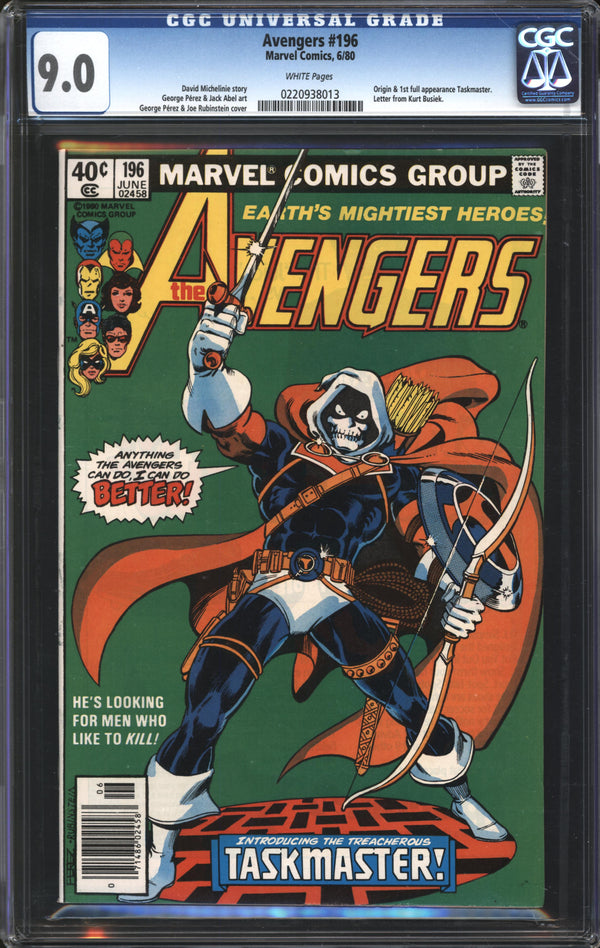 Avengers (1963) #196 Newsstand Edition CGC 9.0 VF/NM