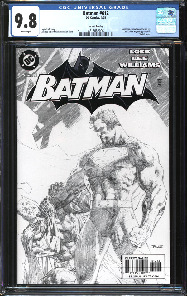 Batman (1940) #612 Second Printing CGC 9.8 NM/MT