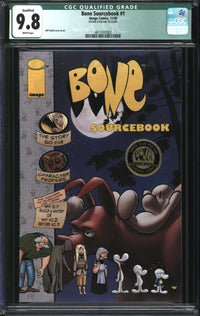 Bone Sourcebook (1995) #1 San Diego Comic Con Limited Edition CGC Qualified 9.8 NM/MT