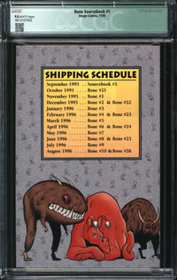 Bone Sourcebook (1995) #1 San Diego Comic Con Limited Edition CGC Qualified 9.8 NM/MT