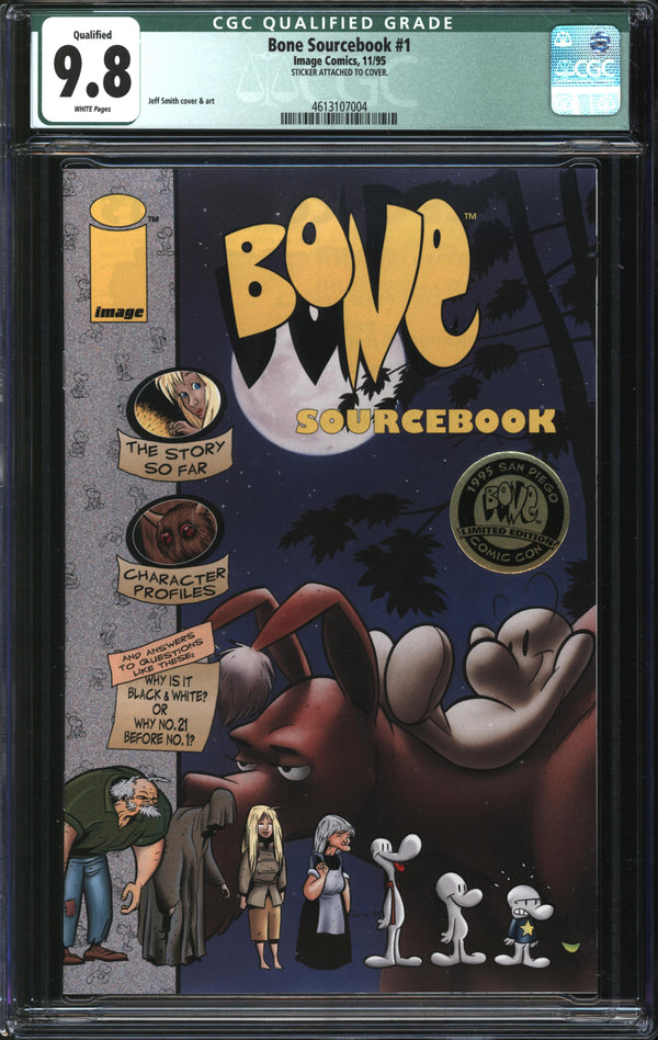 Bone Sourcebook (1995) #1 San Diego Comic Con Limited Edition CGC Qualified 9.8 NM/MT