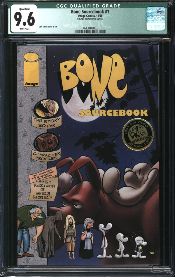 Bone Sourcebook (1995) #1 San Diego Comic Con Limited Edition CGC Qualified 9.6 NM+