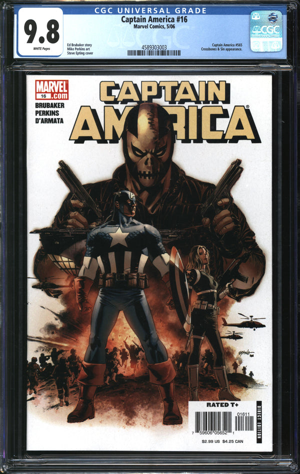 Captain America (2005) #16 CGC 9.8 NM/MT