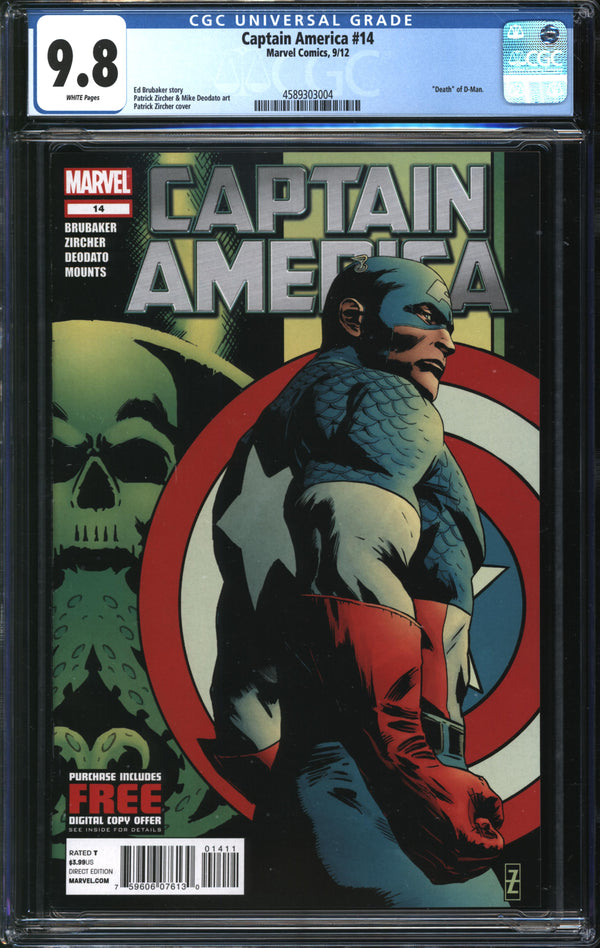 Captain America (2011) #14 CGC 9.8 NM/MT