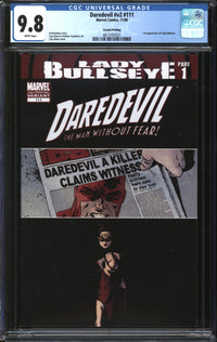 Daredevil (1998) #111 Second Printing CGC 9.8 NM/MT