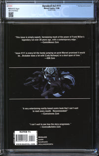 Daredevil (1998) #111 Second Printing CGC 9.8 NM/MT
