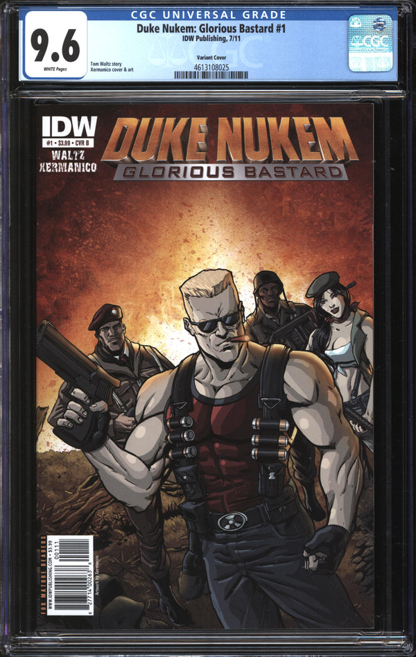 Duke Nukem: Glorious Bastard (2011) #1 Variant Cover CGC 9.6 NM+