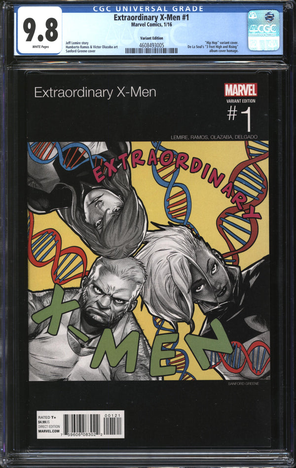 Extraordinary X-Men (2016) #1 Hip Hop Variant CGC 9.8 NM/MT