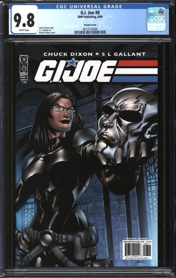 G.I. Joe (2009) #8 Robert Atkins Variant CGC 9.8 NM/MT