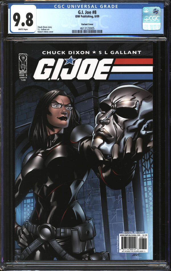 G.I. Joe (2009) #8 Robert Atkins Variant CGC 9.8 NM/MT