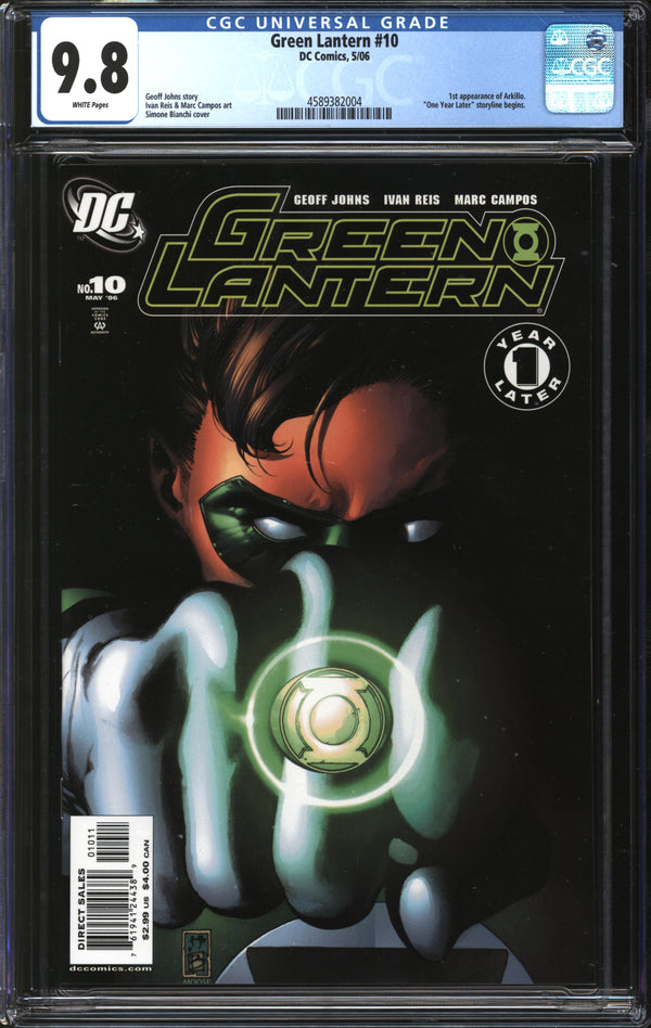 Green Lantern (2005) #10 CGC 9.8 NM/MT