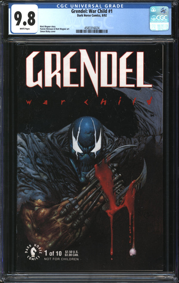 Grendel: War Child (1992) #1 CGC 9.8 NM/MT