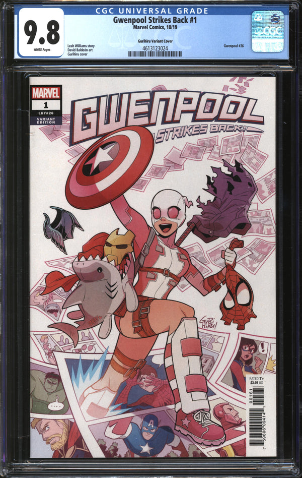 Gwenpool Strikes Back (2019) #1 Gurihiru Variant CGC 9.8 NM/MT