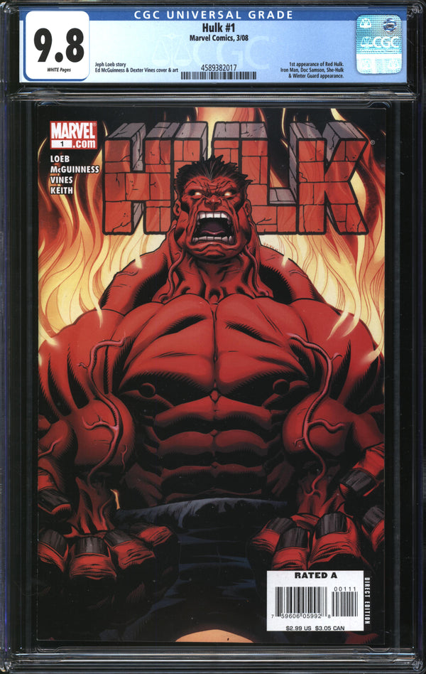 Hulk (2008) # 1 CGC 9.8 NM/MT