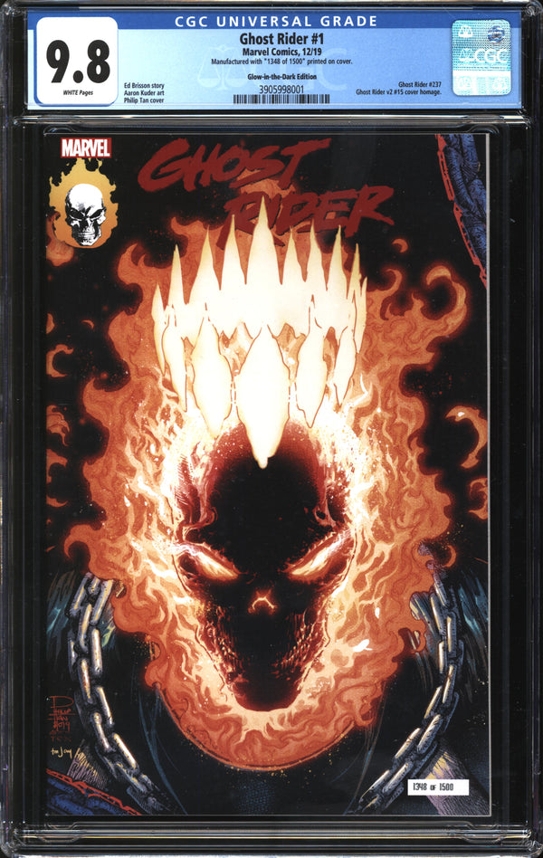 Ghost Rider (2019) #1 Glow-In-The-Dark Edition CGC 9.8 NM/MT