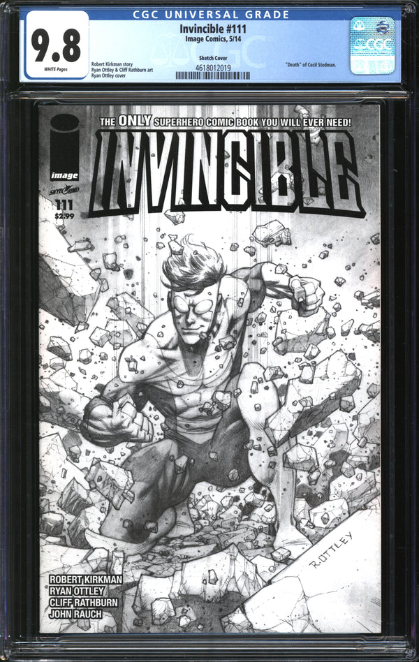 Invincible (2003) #111 Sketch Cover CGC 9.8 NM/MT