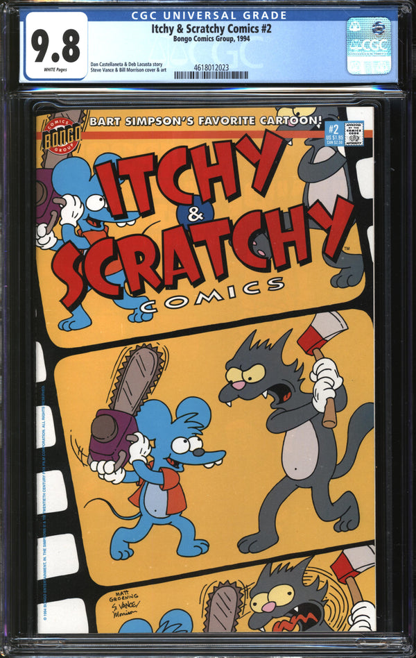 Itchy & Scratchy Comics (1993) #2 CGC 9.8 NM/MT