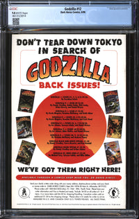 Godzilla (1995) #12 CGC 9.8 NM/MT