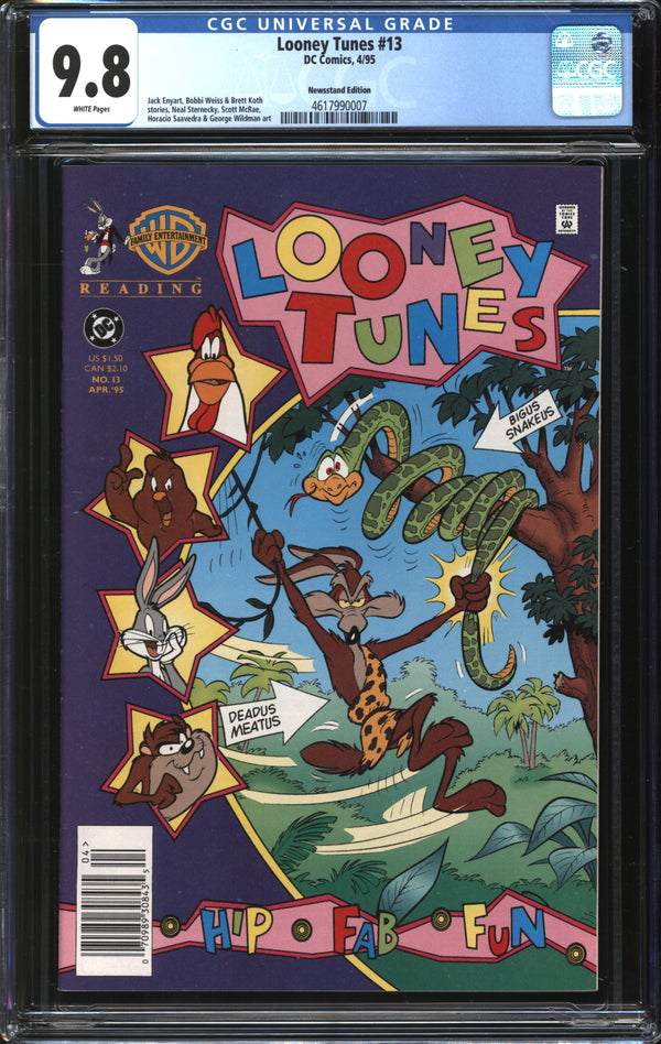 Looney Tunes (1994) #13 Newsstand Edition CGC 9.8 NM/MT