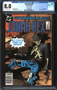 Jonah Hex (1977) #92 Newsstand Edition/Mark Jewelers Insert CGC 8.0 VF