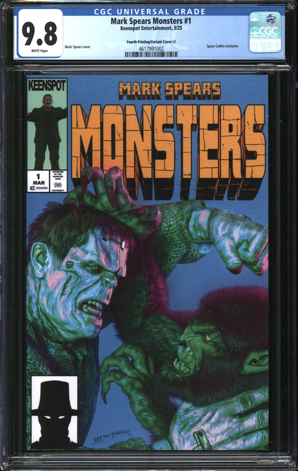Mark Spears Monsters (2024) #1 Fourth Printing/Space Cadets Exclusive Variant Cover L1 CGC 9.8 NM/MT
