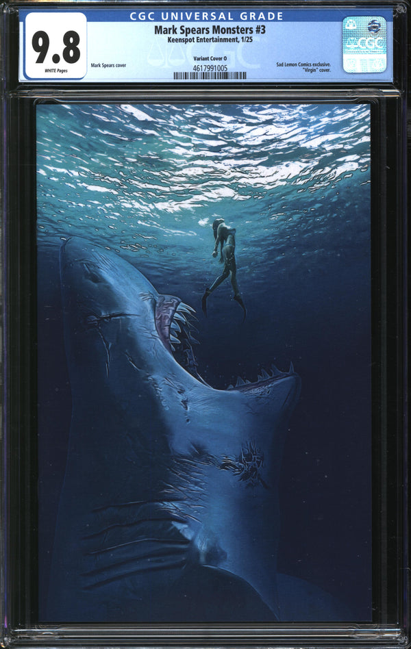 Mark Spears Monsters (2024) #3 Sad Lemon Comics Exclusive Variant Cover O CGC 9.8 NM/MT